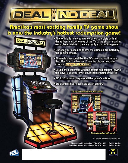 Deal or No Deal Deluxe Ticket Arcade Game | M&P Amusement