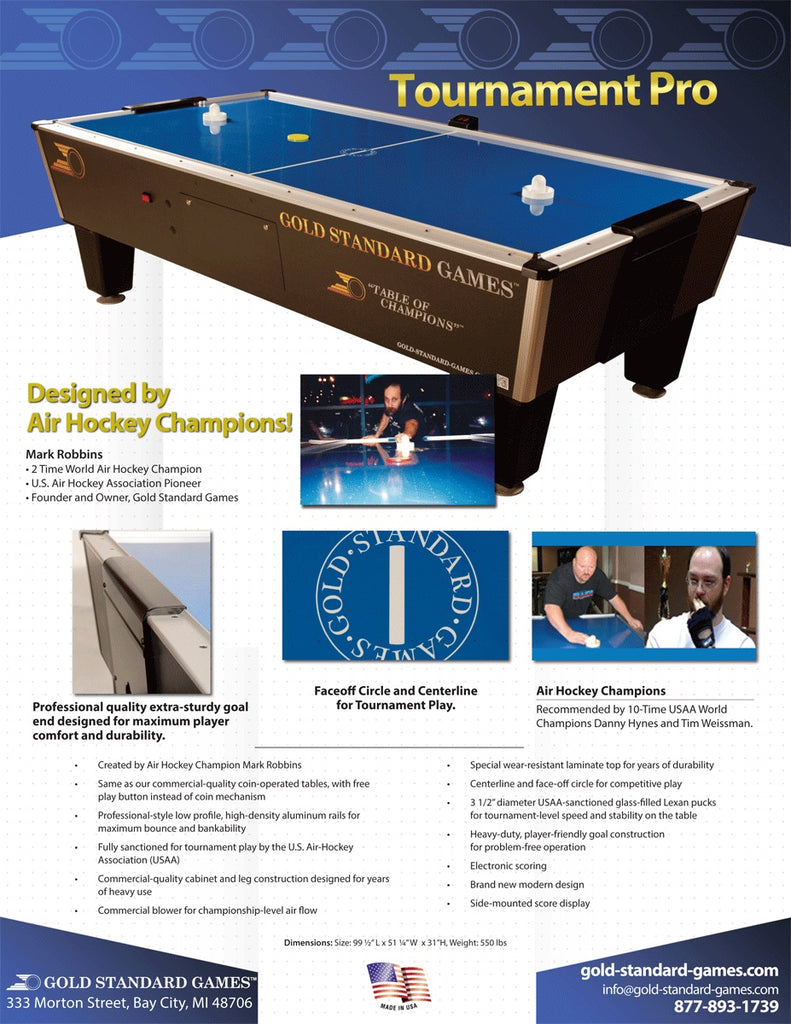 Tournament Pro Air Hockey Table For Sale