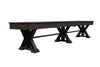 The Weathered In Black Oak Shuffleboard Table 12', 14', 16', 18, 20' 22'