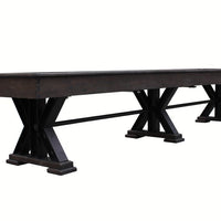 The Weathered In Black Oak Shuffleboard Table 12', 14', 16', 18, 20' 22'