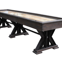 The Weathered In Black Oak Shuffleboard Table 12', 14', 16', 18, 20' 22'