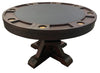 Brazos River 3-in-1 Pedestal Table In Weathered Black