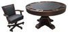 Brazos River 3-in-1 Pedestal Table In Weathered Black