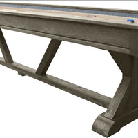 Brazos River Weathered Grey Pro-Style 12' Shuffleboard Table