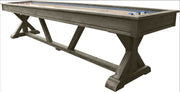 Brazos River Weathered Grey Pro-Style 12' Shuffleboard Table