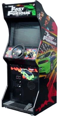 Fast and The Furious Upright Arcade Driving Game